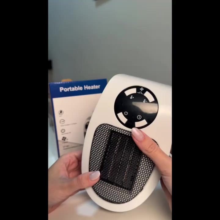 Mini Aquecedor Elétrico Portátil De Aquecimento Rápido Parede 1200w 220v com circulação de ar